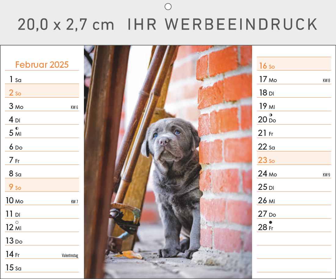 Hunde
mit Tischaufstellfunktion